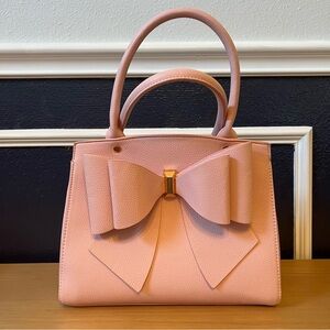 Crossi NY Baby Pink Vegan Leather Bow Purse 🎀